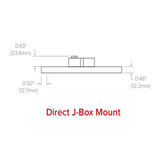 Current 4-in Square Low Profile Surface Mount 3500K 80CRI Direct J-Box Mount_6