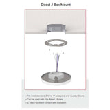 Current 4-in Square Low Profile Surface Mount 3000K 80CRI Direct J-Box Mount_4