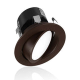 Nicor DLG4 Series 4-in Oil-Rubbed Bronze LED 4000K Gimbal Downlight