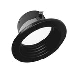 Nicor 4-in Black 3000K Recessed LED Downlight with Baffle