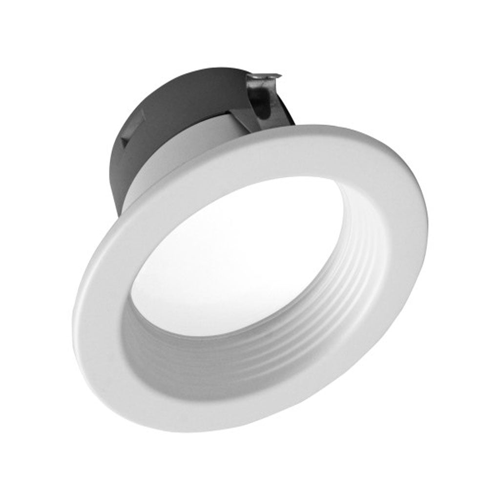 Nicor 4-in White Selectable Recessed LED Downlight with Baffle
