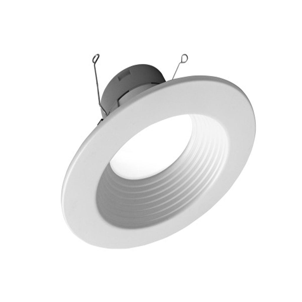 Nicor 5/6-in White Selectable Recessed LED Downlight with Baffle