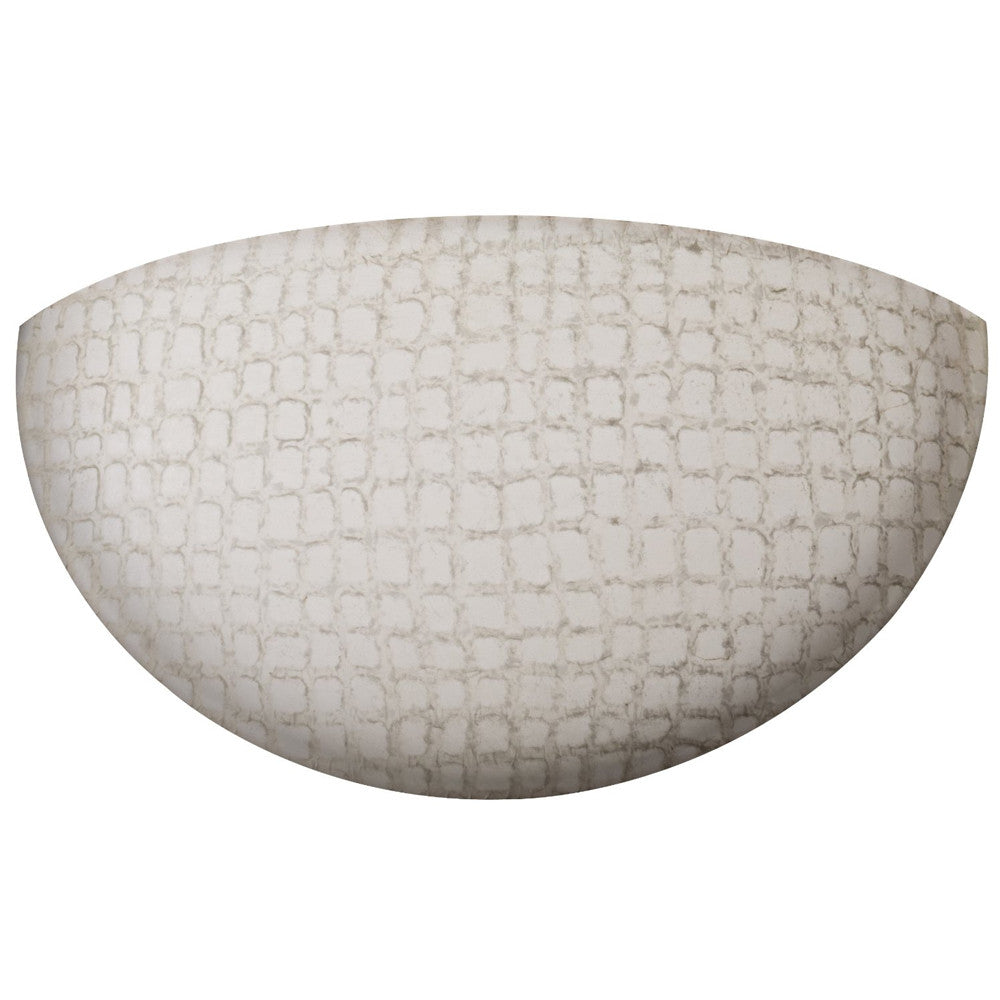 Lithonia DLSD13 P12 Quarter Sphere with Laminated Window Pane Fabric Sconce
