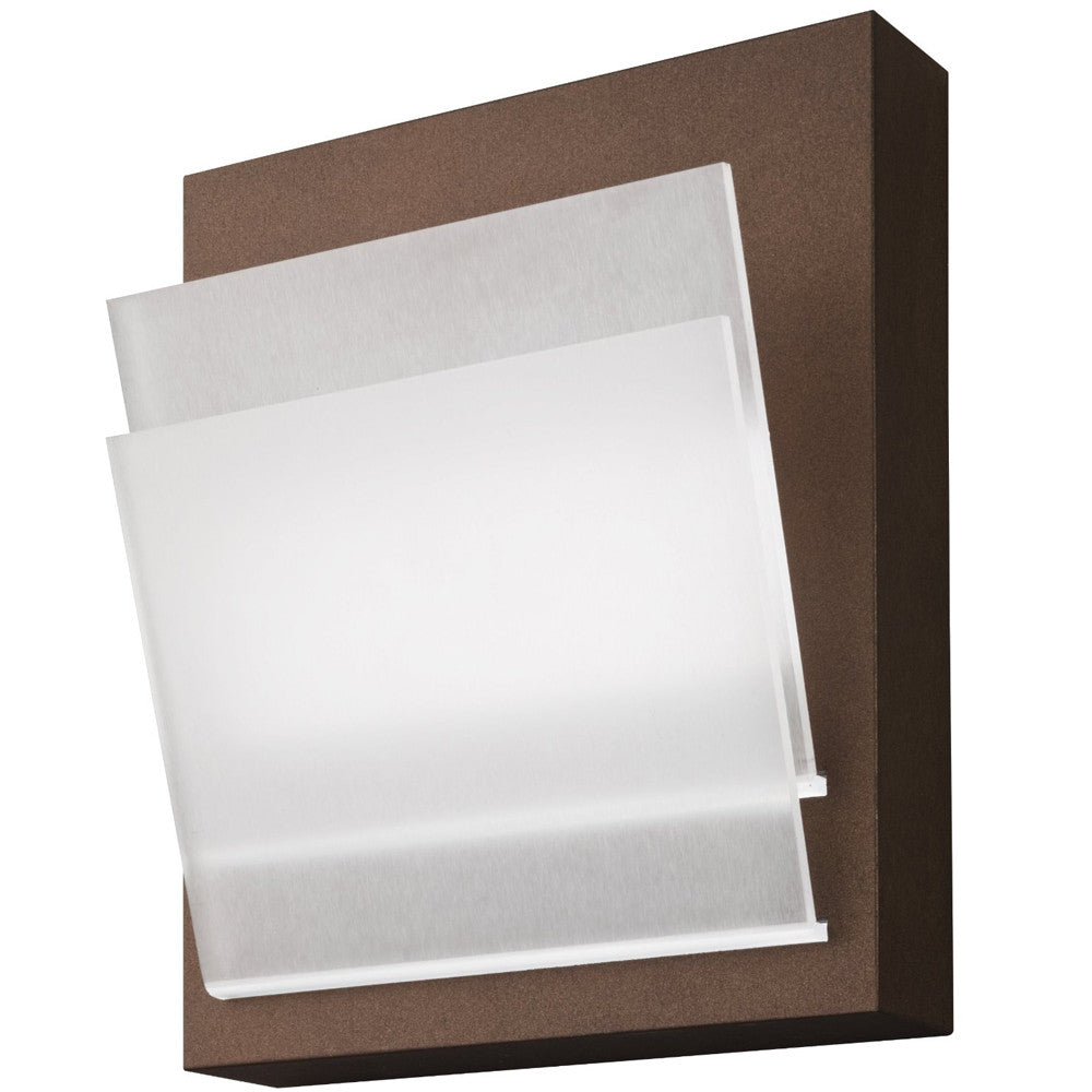 Lithonia DLSD5 BZ Decorative Indoor Double Cantivered Diffuser Sconce, Bronze