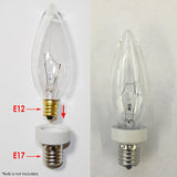 Platinum E12 Candelabra Base to E17 Intermediate Socket Adapter