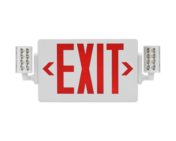 Nicor ECL2 Series Slim LED Emergency Exit Sign Combo Red Lettering