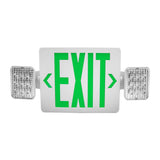 Nicor LED Emergency Exit Sign Combo Remote Capable Green Lettering