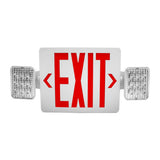 Nicor Self-Diagnostic LED Emergency Exit Sign Combo Remote Capable Red Lettering