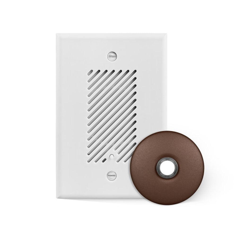 Nicor Single-Gang Electronic Door Chime Kit with Architectural Stucco Button