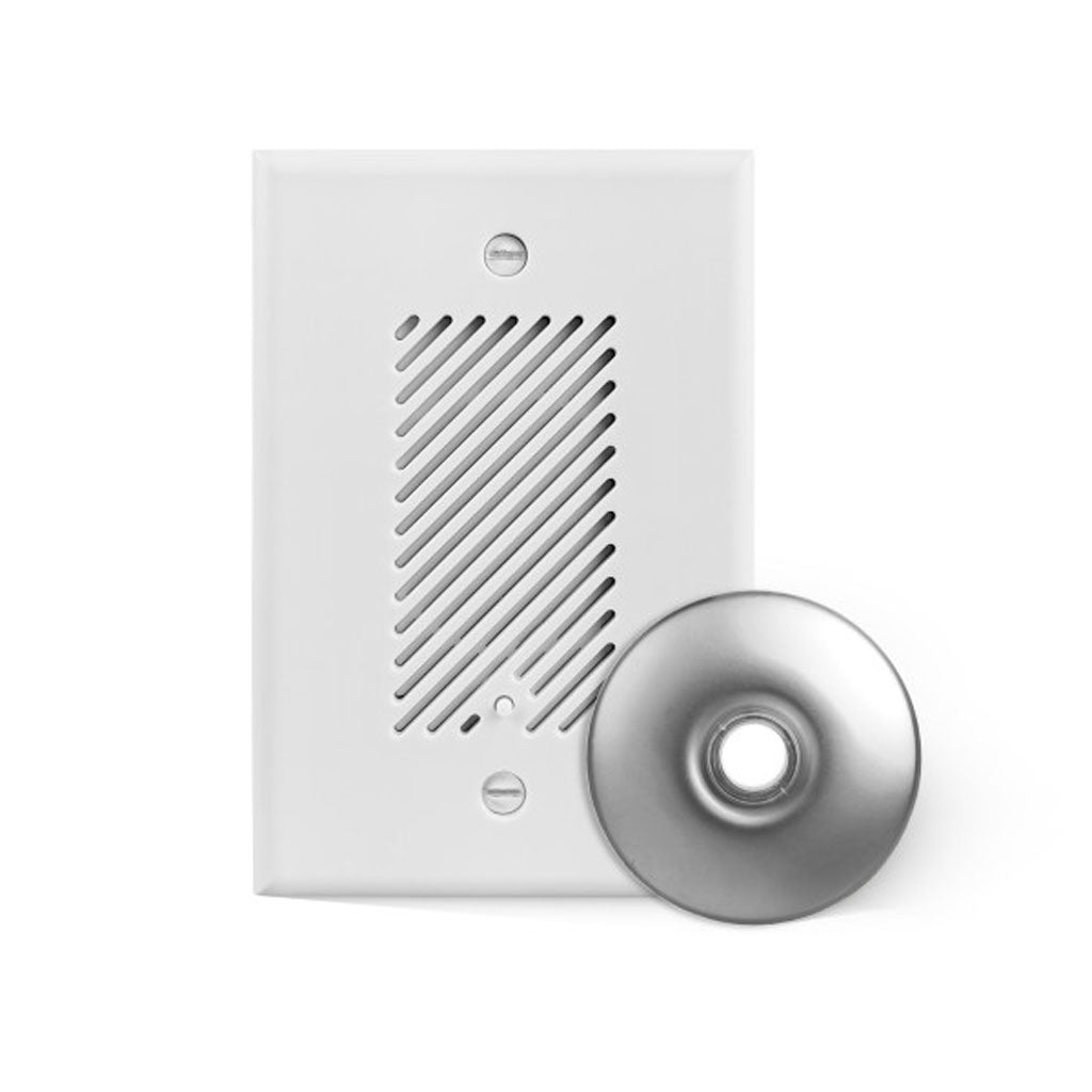 Nicor Single-Gang Electronic Door Chime Kit with Brushed Nickel Stucco Button