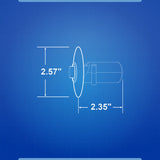 Nicor Single-Gang Electronic Door Chime Kit with Brushed Nickel Stucco Button - BulbAmerica