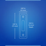 Nicor Single-Gang Electronic Door Chime Kit with Lighted Button - BulbAmerica