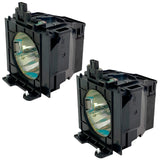 Twin PK Panasonic ET-LAD57W Projector Housing with Genuine Original OEM Bulb