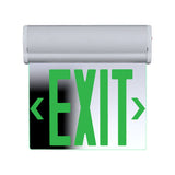 Nicor EXL220 Edge-Lit LED Emergency Exit Sign Mirrored with Red Lettering