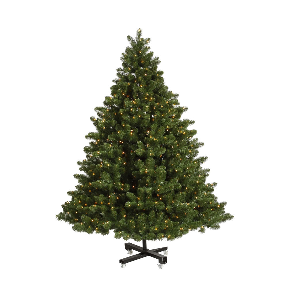 Vickerman 9.5Ft. Green 3203 Tips Christmas Tree 1400 Warm White Wide Angle LED