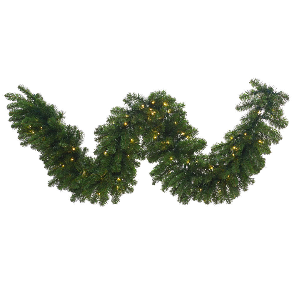 9Ft. X 24in. Grand Teton Garland 150Led Warm White Wide Angle Lights