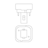 Ushio 3000142 - CF26D/841 - 26W 4100K - 2 Pin G24d-3 Base - Double Tube CFL_2