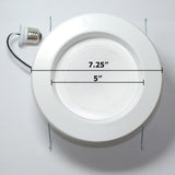 High Quality 5-6 in Recessed LED 12W Daylight Retrofit Downlight Kit - 100w eq - BulbAmerica