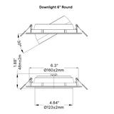 Lightolier 6-in UNV Round Gimbal LED Downlight Lumen & 5CCT Selectable 120-277V_2