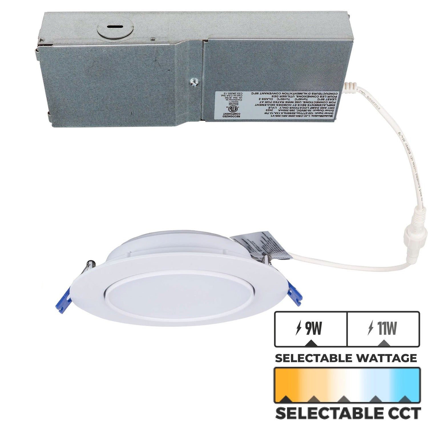 Lightolier 6-in UNV Round Gimbal LED Downlight Lumen & 5CCT Selectable - Foto 4