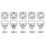 Philips 383166 - PL-C 18W 2700K G24D-2 Double Tube 2-Pin Fluorescent Light Bulb_2