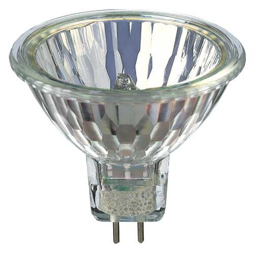 FNV Sylvania MR16 50w WFL60 w/ Front Glass FG 3000k GU5.3 Halogen Flood bulb