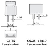 USHIO BRL JC12V-50W G6.35 Base Halogen Replacement Light Bulb - BulbAmerica