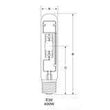 USHIO 400w UHI-S400DD ULTRA-ARC metal halide bulb - BulbAmerica