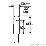 10Pk - GE 7387 - 28926 1w 28v T1.75 M-23 Bi-Pin Base Low Voltage Miniature Bulb - BulbAmerica
