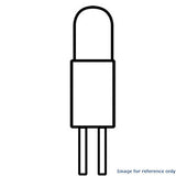 10Pk - GE 7387 - 28926 1w 28v T1.75 M-23 Bi-Pin Base Low Voltage Miniature Bulb_1