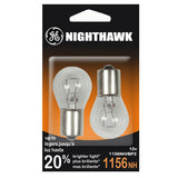 2 Bulbs - GE 89241 1156 NH - 27w 12.8v S8 BA15s C-6 NIGHTHAWK Automotive Lamp