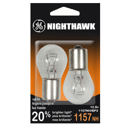 GE  1157 NH - Nighthawk 27w 12.8v S8 Automotive Lamp - 2 Bulbs