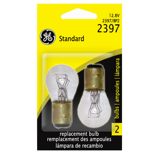GE  2397 - 29w 12.8v S8 Automotive Lamp - 2 Bulbs