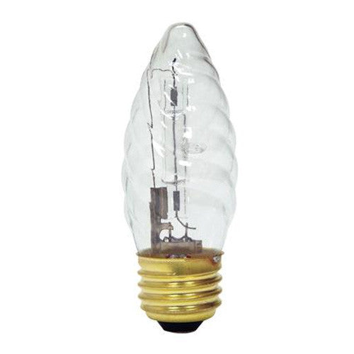 GE 60w 120v Postlight Flame F15 E26 Halogen light bulb