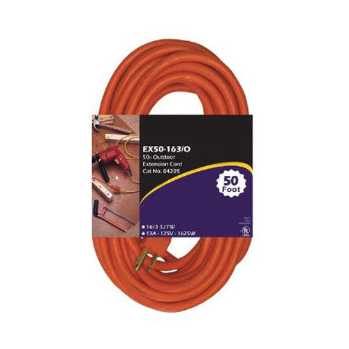 SUNLITE EX100-14/3 Heavy Duty Orange 100 foot Extension Cord