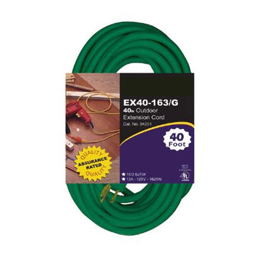 SUNLITE EX20-16/3 Heavy Duty Green 20 foot Extension Cord
