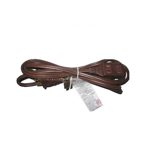 SUNLITE EX20-6B Household 20 foot Brown Extension Cord - 3 OUTLETS
