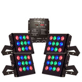 OPTIMA LIGHTING Coloray Spot 12 Black Package Deal