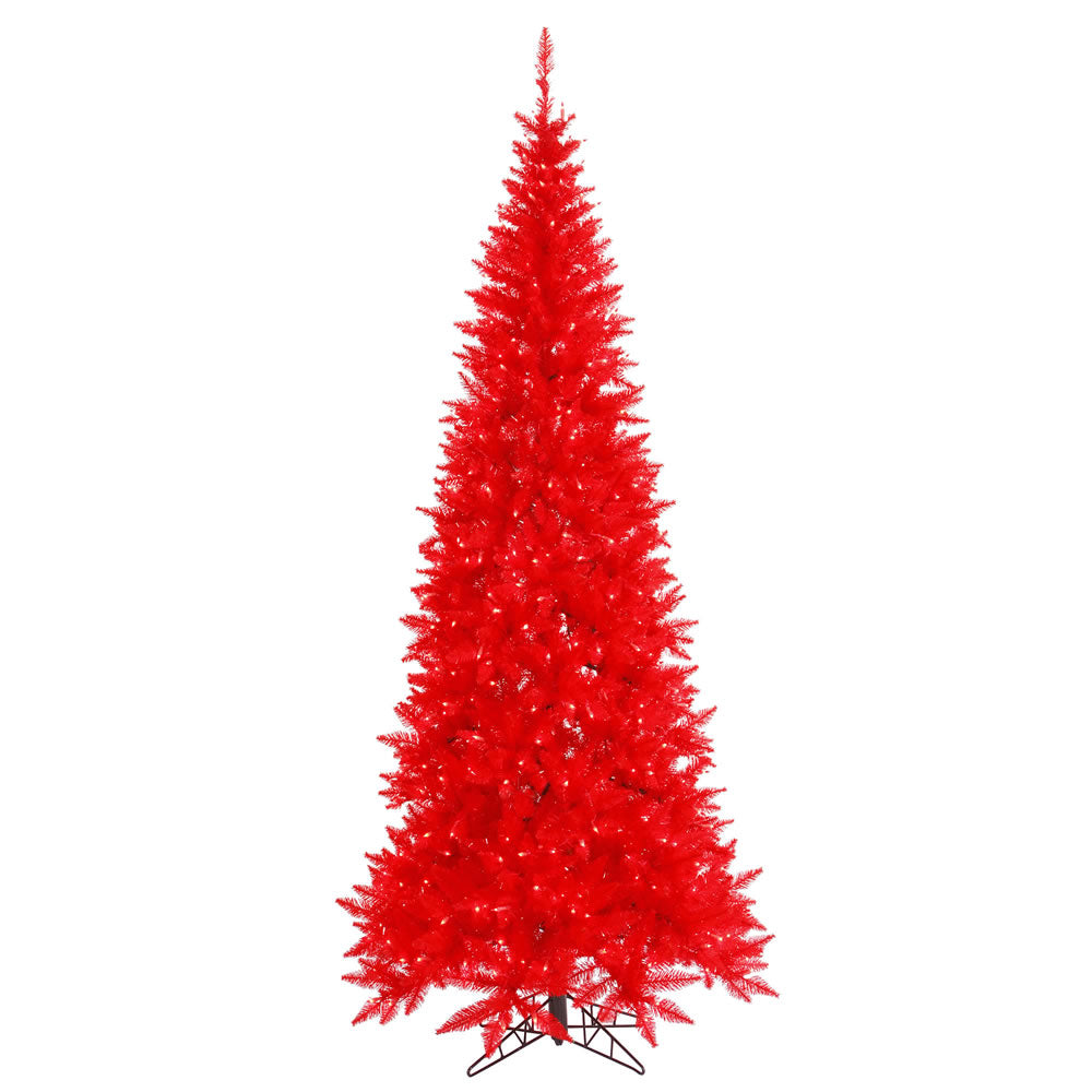 Vickerman 10Ft. Red 2260 Tips Christmas Tree 900 Red Mini Lights