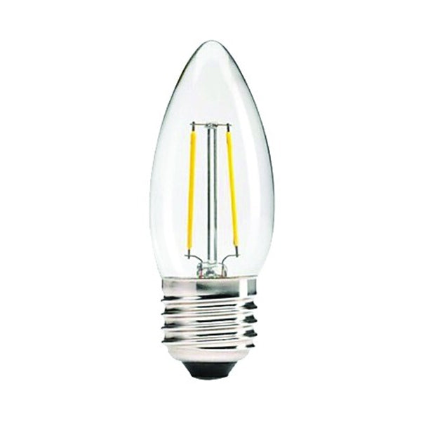 Luxrite 6W 5000K LED Flood E26 Medium Antique Filament Clear Light Bulb