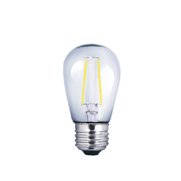 Luxrite Antique Filament LED 1.5 Watt 2700K E26 standard base S14 Light Bulb