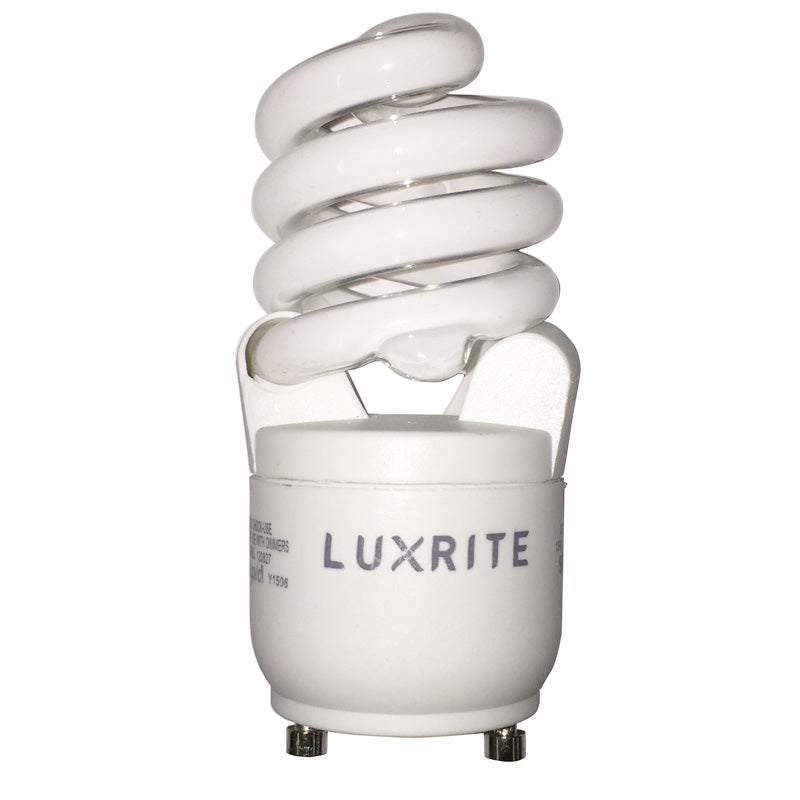 Luxrite 13w GU24 Spiral 4100K Cool White Fluorescent Light Bulb