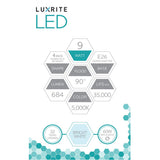 LUXRITE 9W 5000K 4" E26 Dimmable LED Retrofit Downlight Round Trim Light Bulb_1