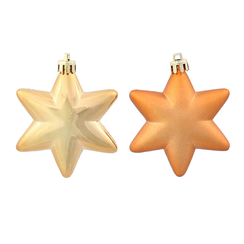 2'' Copper Stars Assorted Ornament 36/Box