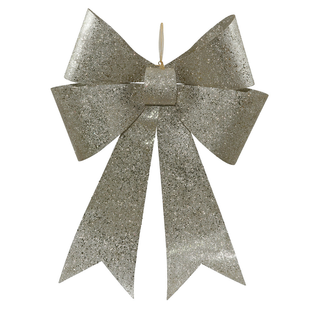 30'' Champagne Sequin Bow 1/Bag