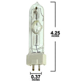 BULBAMERICA Replacement for Philips MSD250/2 Sylvania HSD 250/60 lamp - BulbAmerica