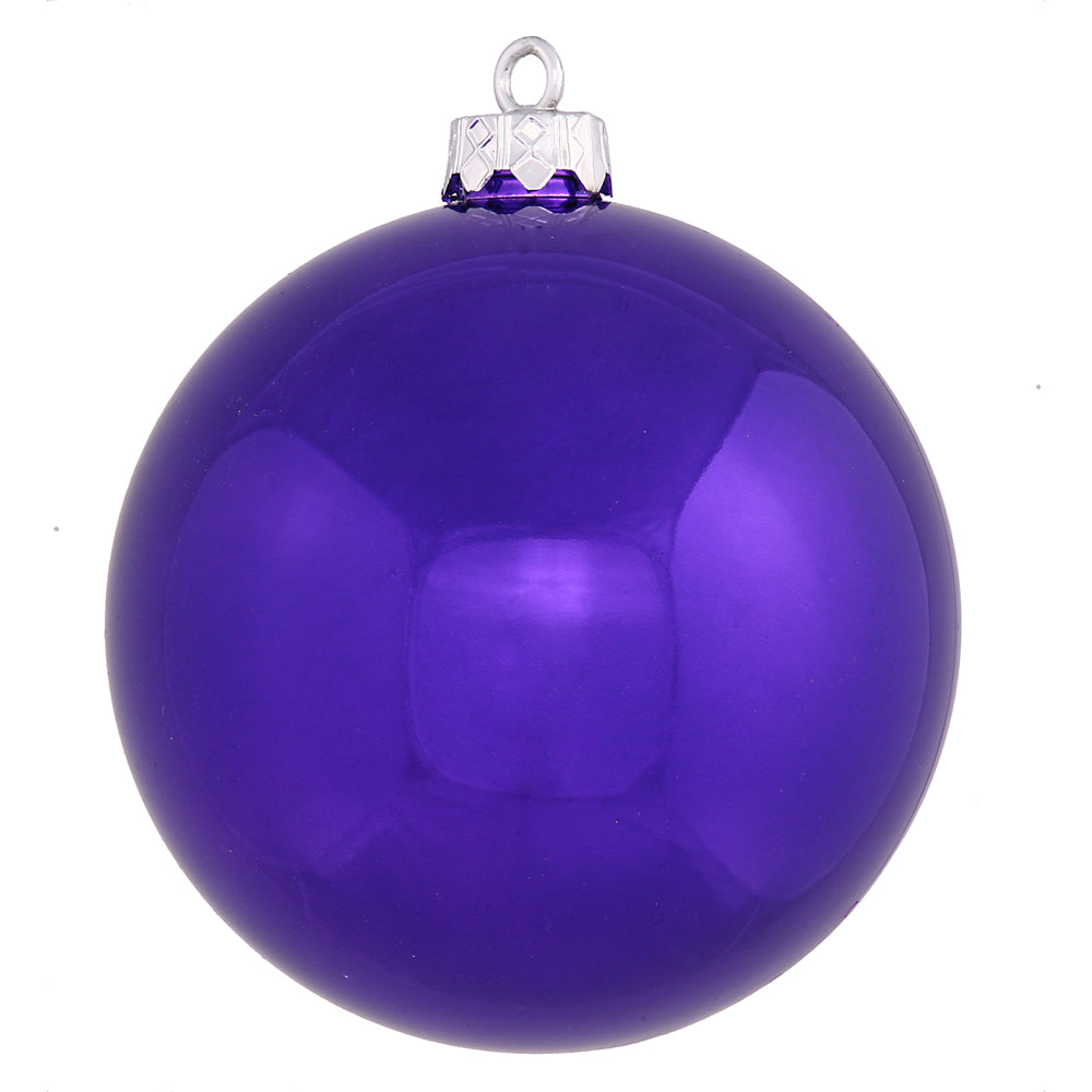 3" Purple Shiny Ball UV Drilled 12/Bag