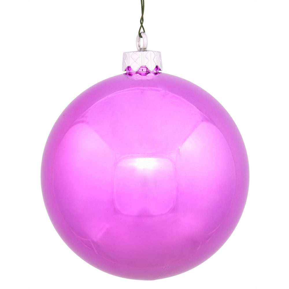 2.75" Orchid Shiny Ball UV Drilled 12/Bg