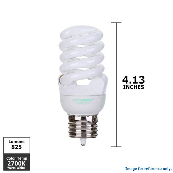 Literonics 15w 120v Twist Neolite 2700k Warm White Fluorescent Light B ...