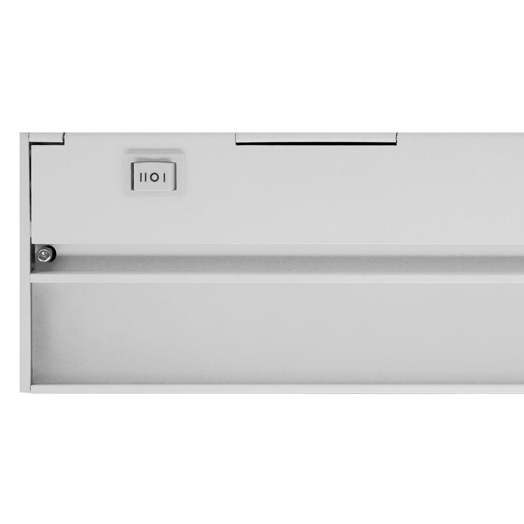 NICOR Slim 12 inch Dimmable LED Under-Cabinet Lighting Fixture White Finish